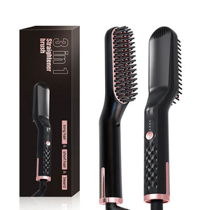 Electric Beard Brush Straightener